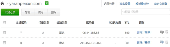 DNSPOD帐号里的恶意泛域名解析 4步解决网站被恶意泛域名解析的难题